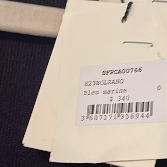 Sandro Bolzano Varsity Color Block Bouclé Cardigan Size 0 - Picture 8 of 9